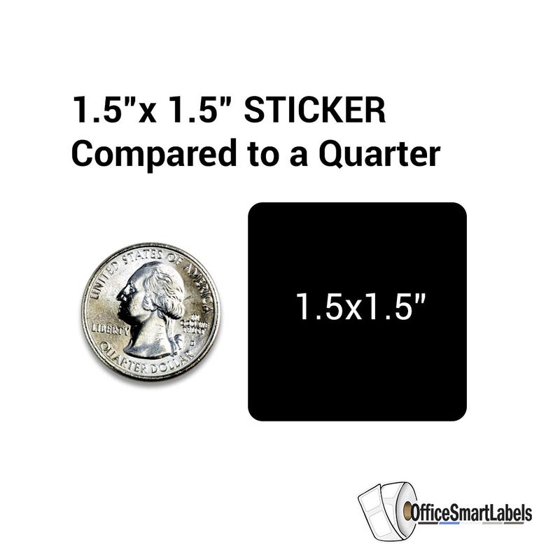 OfficeSmartLabels Final Sale Stickers - No Returns No Refunds - 1.5 x 1.5 Inch Square in Neon Pink for Retail Grocery Clearance Final Sales Garage Yard Sale Rummage Thrift Stores Labels - 300 Labels per Roll - Image 4